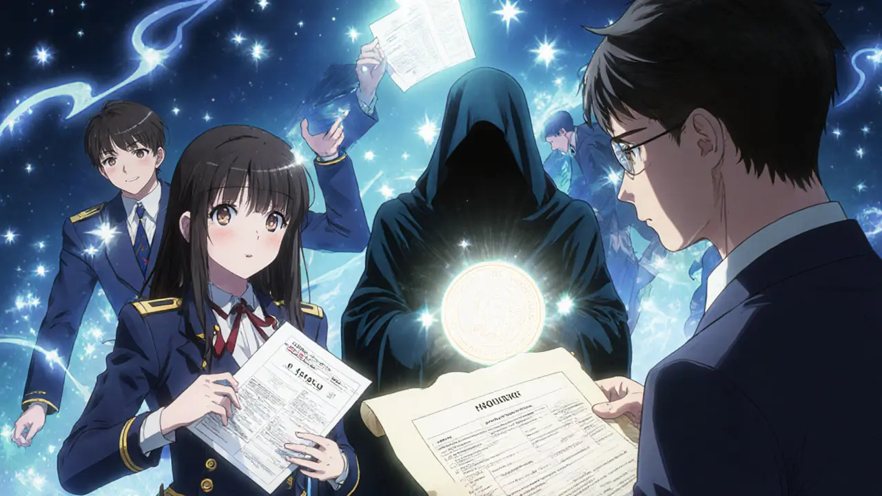 Magical IRS agents confront a hidden privacy coin while advisor offers guidance.