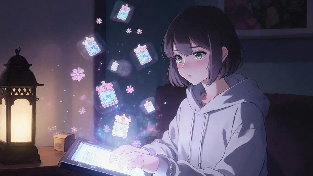 A player connects their wallet as holographic tank blueprints drift like paper charms.