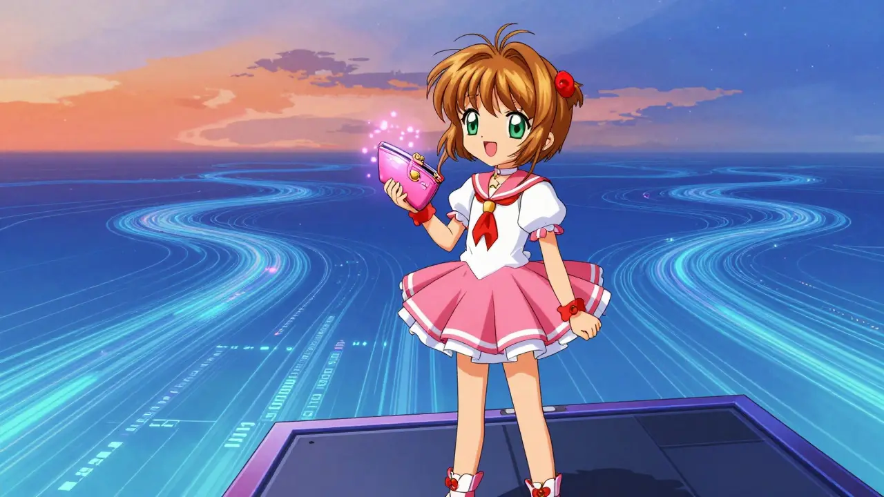 Character viewing digital data streams from platform