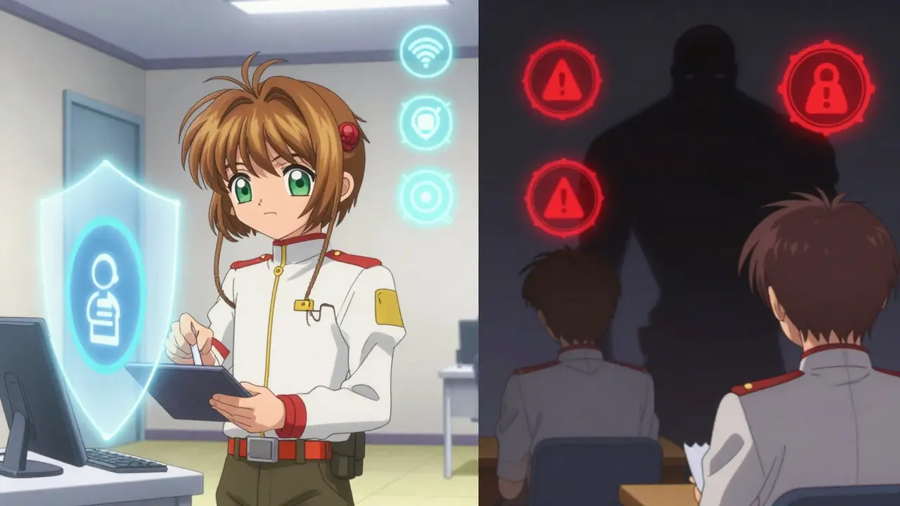 Anime soldier voting safely vs coerced voter threat