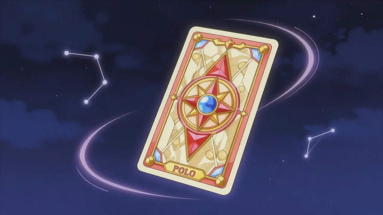 Glowing ornate crypto token floating in a starry magical space