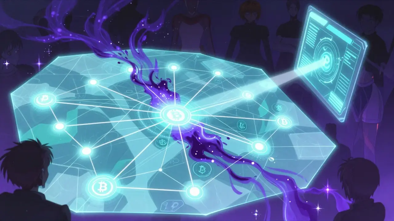 Magical blockchain analysis showing tainted crypto transaction trails