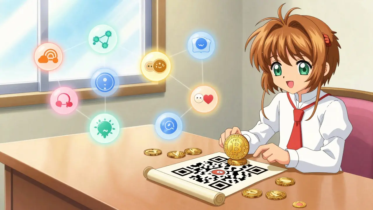 Magical setup of crypto donation QR codes