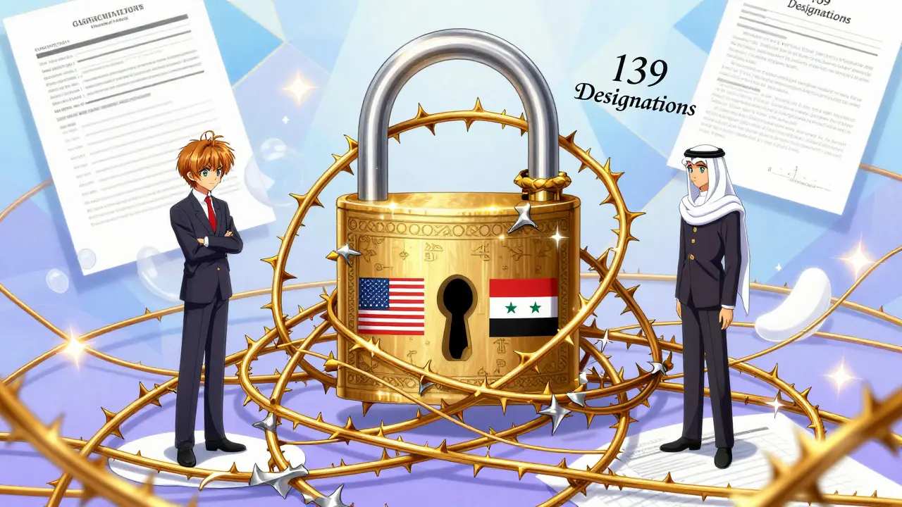 Tangled web of sanctions blocking financial connections between two users