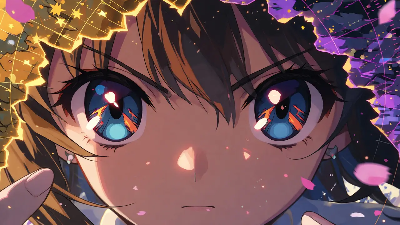 Character analyzing a fragmented star chart representing crypto market data risks.
